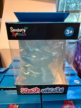 Sensory Sprouts Squish Unicorn - Light Blue